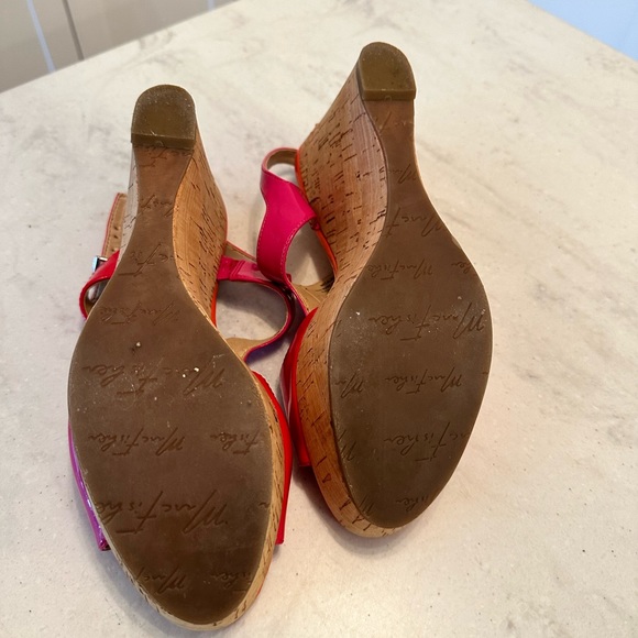 Colourful platform cork heels - Picture 5 of 5